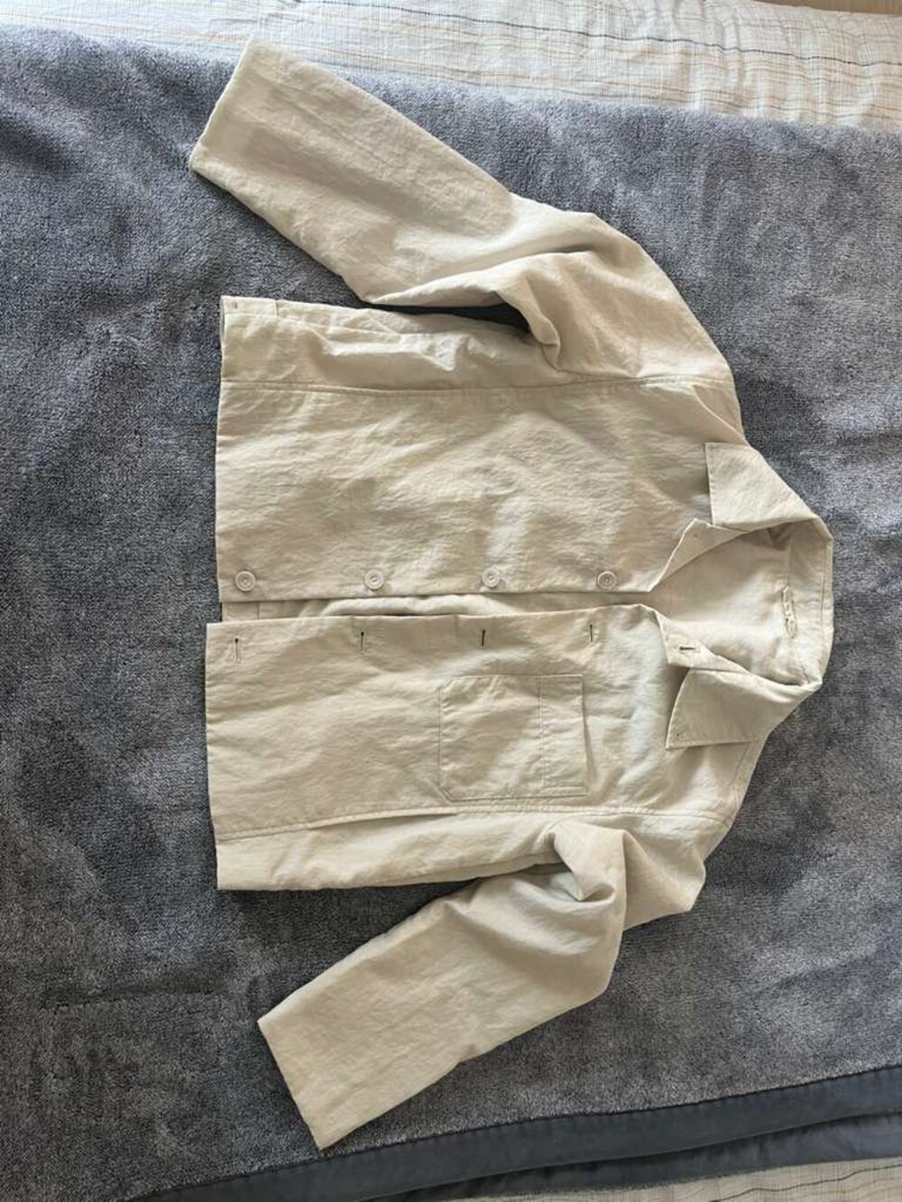 Uniqlo Lightweight Beige Coat / Jacket – XS Minimal Classic